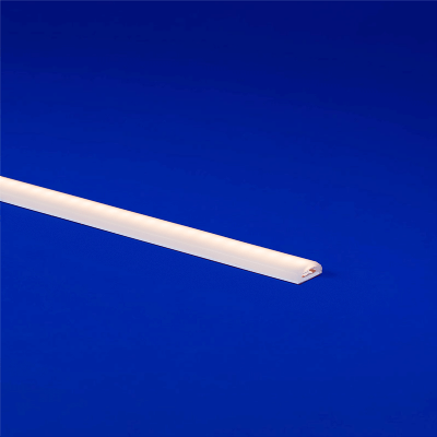 Flexible LED sleeve with a carrier and silicone cover designed to protect LED strips, available in frosted or diffused finishes and various sizes to fit different light engine widths