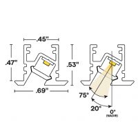 MICRO 5 POP FLANGE-FLAT (01) Dimensions