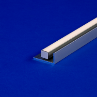 Simple L bracket to mount large led fixtures, LED light engines, and shield.
