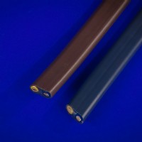 Dual-colored (grey and brown) wire designed for discreet blending in various environments. Boasts a 90°C temperature rating, ideal for outdoor, underground, or indoor residential use. Unique design prevents water leakage and oxidation, ensuring dura