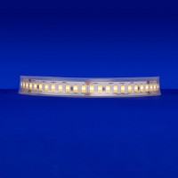 &quot;Detail of the SW-HE+24/6.0 LED tape, a 6.0W/ft, 24-volt lighting solution, showcasing its 9 diodes per 2-inch cutpoint, designed for both dry and wet conditions and adjustable up to 118 inches in length