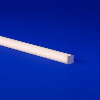 TELA-FLAT (01) is a LED light fixture with two-sided 90° lens for diode-free viewing and sharp cutoff angles