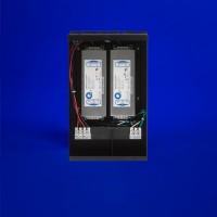 80-160W 24VDC power supply, compatible with various phase dimming modules. Designed for indoor/outdoor use, pool & spa applications, and available in black or stainless steel; UL/Class II Listed